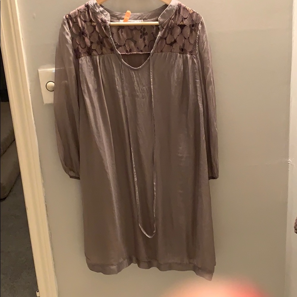 Silk shift dress